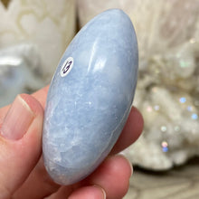 Load image into Gallery viewer, Blue Calcite Palm Stone #13
