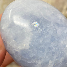 Load image into Gallery viewer, Blue Calcite Palm Stone #19