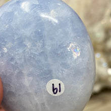 Load image into Gallery viewer, Blue Calcite Palm Stone #19