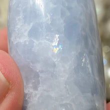 Load image into Gallery viewer, Blue Calcite Palm Stone #22