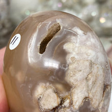 将图像加载到图库查看器中,Flower Agate Palm Stone #11