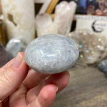 Load image into Gallery viewer, Blue Calcite Palm Stone #25