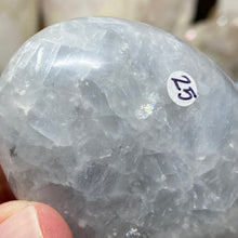 Load image into Gallery viewer, Blue Calcite Palm Stone #25