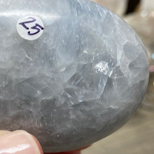 Load image into Gallery viewer, Blue Calcite Palm Stone #25