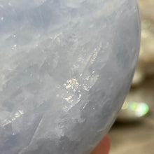 Load image into Gallery viewer, Blue Calcite Palm Stone #26