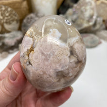 将图像加载到图库查看器中,Flower Agate Palm Stone #13