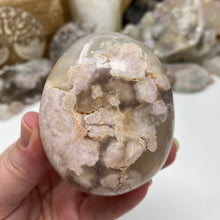 将图像加载到图库查看器中,Flower Agate Palm Stone #13