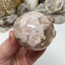 将图像加载到图库查看器中,Flower Agate Palm Stone #13