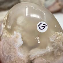 将图像加载到图库查看器中,Flower Agate Palm Stone #13