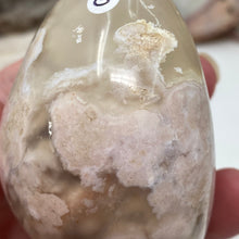 将图像加载到图库查看器中,Flower Agate Palm Stone #13