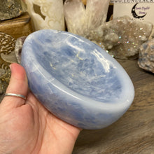 Load image into Gallery viewer, Blue Calcite Oval Bowl #01