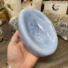 Load image into Gallery viewer, Blue Calcite Oval Bowl #02