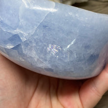 Load image into Gallery viewer, Blue Calcite Oval Bowl #02
