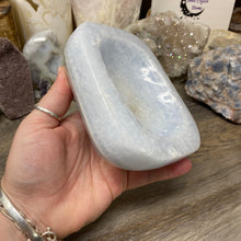 Load image into Gallery viewer, Blue Calcite Trapezoid Bowl #01