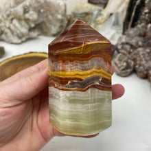 Bild in Galerie-Viewer laden, Green Onyx Extra Quality Octagonal Tower #03