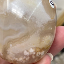 将图像加载到图库查看器中,Flower Agate Palm Stone #27