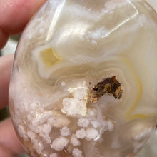 将图像加载到图库查看器中,Flower Agate Palm Stone #27