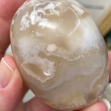 将图像加载到图库查看器中,Flower Agate Palm Stone #27