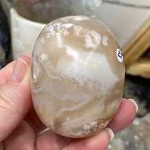 将图像加载到图库查看器中,Flower Agate Palm Stone #27