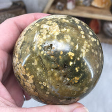Load image into Gallery viewer, Ocean Jasper 74mm Sphere