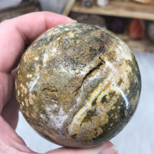 Load image into Gallery viewer, Ocean Jasper 74mm Sphere