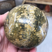 Load image into Gallery viewer, Ocean Jasper 74mm Sphere