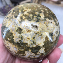 Load image into Gallery viewer, Ocean Jasper 74mm Sphere