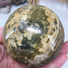 Load image into Gallery viewer, Ocean Jasper 74mm Sphere