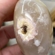 将图像加载到图库查看器中,Flower Agate Palm Stone #36