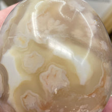 将图像加载到图库查看器中,Flower Agate Palm Stone #36