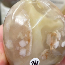 将图像加载到图库查看器中,Flower Agate Palm Stone #36