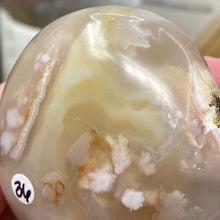 将图像加载到图库查看器中,Flower Agate Palm Stone #36