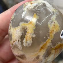 将图像加载到图库查看器中,Flower Agate Palm Stone #47