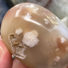 将图像加载到图库查看器中,Flower Agate Palm Stone #46