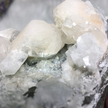 将图像加载到图库查看器中,<transcy>鱼眼石与辉石和绿色绿泥石</transcy>