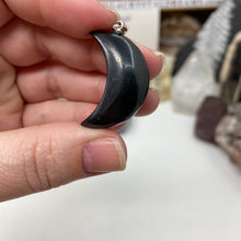 Load image into Gallery viewer, Shungite 1.25" Pendant Moons