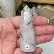 将图像加载到图库查看器中,Black Rutilated Quartz Point #10