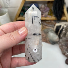 将图像加载到图库查看器中,Black Rutilated Quartz Point #13