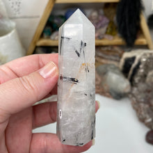 将图像加载到图库查看器中,Black Rutilated Quartz Point #13
