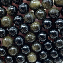 Load image into Gallery viewer, Gold Sheen Obsidian 8mm Stretch Bracelets
