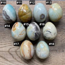 Bild in Galerie-Viewer laden, Black Gold Amazonite 2" Eggs