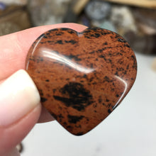 Load image into Gallery viewer, Mahogany Obsidian 1.25" Heart #10