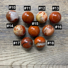 Load image into Gallery viewer, Brecciated Red Jasper 20-22mm Spheres