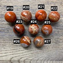 Load image into Gallery viewer, Brecciated Red Jasper 20-22mm Spheres
