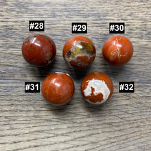 Load image into Gallery viewer, Brecciated Red Jasper 20-22mm Spheres