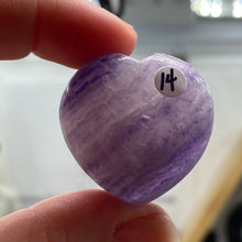 Bild in Galerie-Viewer laden, Fluorite 30mm Hearts
