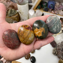 Load image into Gallery viewer, Cherry Creek Jasper Pillow Palm Stones