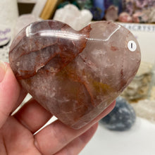 Chargez l'image dans la visionneuse de la galerie, Red Hematoid "Fire Quartz" Heart #01