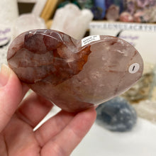 Chargez l'image dans la visionneuse de la galerie, Red Hematoid "Fire Quartz" Heart #01