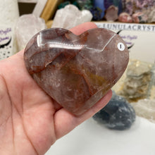 Chargez l'image dans la visionneuse de la galerie, Red Hematoid "Fire Quartz" Heart #01